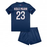 Günstige Fußballtrikots Paris Saint-Germain Kolo Muani 23 Kinder Heimtrikot 2024-25 Kurzarm